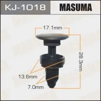 Клипса (пластиковая крепежная деталь) MASUMA KJ-1018