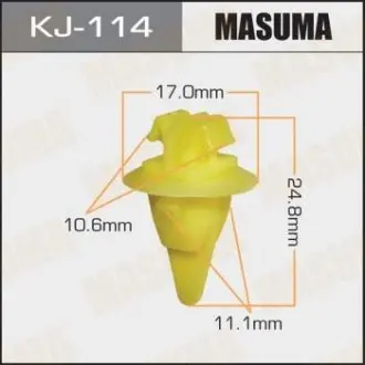 Клипса (кратно 10) Masuma MASUMA KJ114