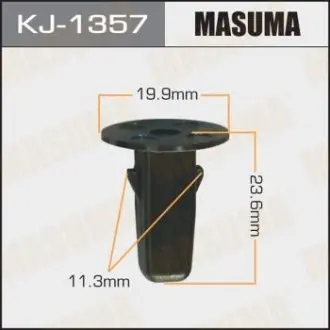 Клипса (пластиковая крепежная деталь) MASUMA KJ1357