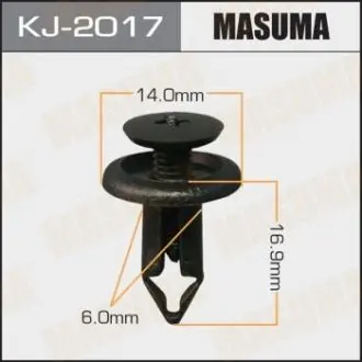 Клипса (пластиковая крепежная деталь) MASUMA KJ-2017