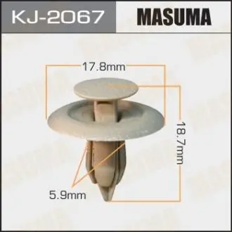 Клипса (пластиковая крепежная деталь) MASUMA KJ-2067