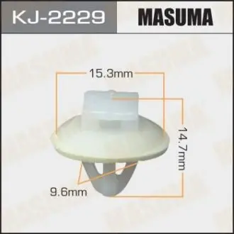 Клипса (пластиковая крепежная деталь) MASUMA KJ2229