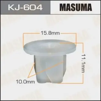 Клипса (пластиковая крепежная деталь) MASUMA KJ604