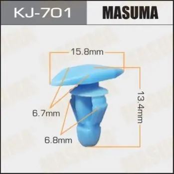 Кліпса пластикова MASUMA KJ701 (фото 1)