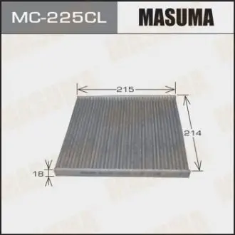 Фільтр салону AC-102 вугільний (MC-225CL) MASUMA MC225CL
