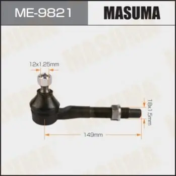 Накінечник SAI, AVENSIS / AZK10, ZRT270L частина тяги (ME-9821) MASUMA ME9821 (фото 1)