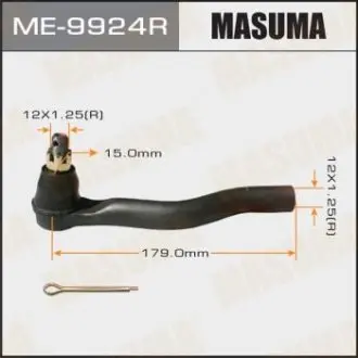 Наконечник рулевой правый Honda Crosstour (10-15) Masuma MASUMA ME9924R
