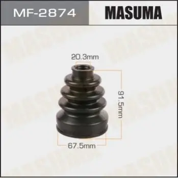 Пыльник ШРУСа HONDA CIVIC VIII (05-12), HONDA JAZZ II, HONDA CIVIC VII MASUMA MF2874 (фото 1)