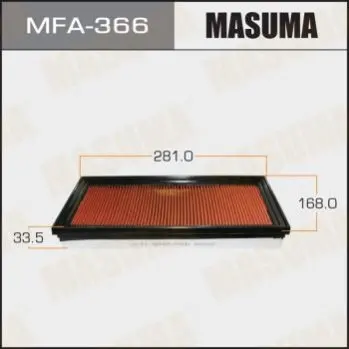 Фільтр повітряний A-243V з просоченням олією (MFA-366) MASUMA MFA366 (фото 1)