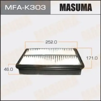 Фільтр повітряний A2517 KIA/ SPORTAGE/ V2000 V2700 04- (MFA-K303) MASUMA MFAK303 (фото 1)