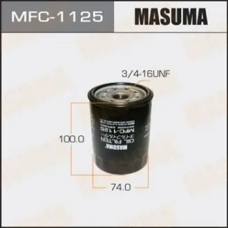 Фильтр масляный Toyota FJ Cruiser (06-09), Land Cruiser (-12), Land Cruiser Prado (05-09), Sequoia (00-09) 4.0, 4.7  MASUMA MFC1125