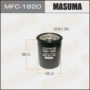 Фільтр масляний Honda Accord (03-12/ 17-), Civic (02-10), CR-V (03-), Fit (04-), Pilot (09-15) (MFC-1820) MASUMA MFC1820 (фото 1)