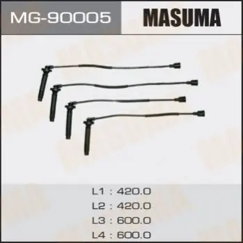 Провод высоковольтный (комплект) Subaru 1.6, 2.0 Masuma MASUMA MG90005 (фото 1)