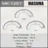 Колодка тормозная задняя Nissan Tida 1.5, 1.8 (07-) барабанная Masuma MASUMA MK1267 (фото 1)