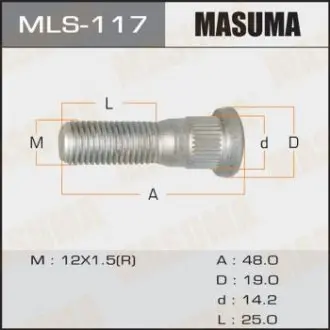 Шпилька колеса Toyota Masuma MASUMA MLS117