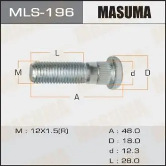 Шпилька колеса Honda Accord (17-) (MLS-196) MASUMA MLS196