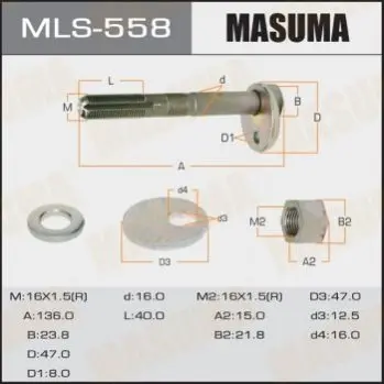 Болт развальный Toyota Tacoma (04-15) Masuma MASUMA MLS558 (фото 1)