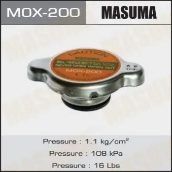 Кришка радіатора Mitsubishi/ Subaru/ Toyota 1.1 bar (MOX-200) MASUMA MOX200 (фото 1)
