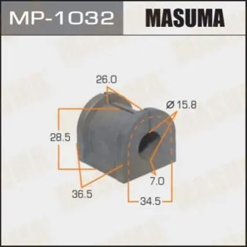 Втулка стабілізатора заднього (Кратно 2) Mitsubishi Outlander (03-09) (MP-1032) MASUMA MP1032 (фото 1)