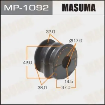 Втулка стабилизатора заднего Nissan Qashqai (07-), X-Trail (07-) (Кратно 2 шт) Masuma MASUMA MP1092 (фото 1)