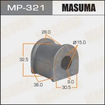 Втулка стабилизатора заднего Toyota Corolla (-00) (Кратно 2 шт) Masuma MASUMA MP321 (фото 1)