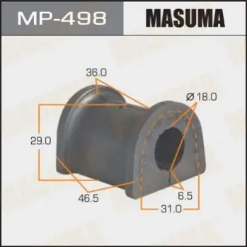 Втулка стабилизатора переднего Mitsubishi Galant (-00) (Кратно 2 шт) Masuma MASUMA MP498 (фото 1)