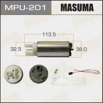 Бензонасос електричний (+ сіточка) Nissan/ Subaru (MPU-201) MASUMA MPU201 (фото 1)