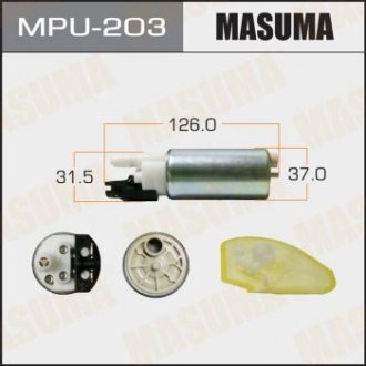 Бензонасос електричний (+ сіточка) Nissan (MPU-203) MASUMA MPU203 (фото 1)