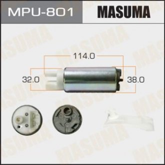 Бензонасос электрический (+сеточка) Mazda/ Mitsubishi/ Subaru MASUMA MPU801