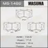 Колодки гальмівні передн Mitsubishi Pajero (06-)/ Toyota Hilux (11-), Land Cruiser Prado (02-09) (MS-1482) MASUMA MS1482 (фото 1)