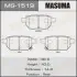 Колодки гальмівні задн Toyota Auris (08-12), Corolla (08-16), Prius (09-), Yaris (05-10) (MS-1519) MASUMA MS1519 (фото 1)