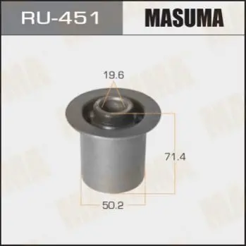Сайлентблок заднього важеля внутрішній Toyota Hiace (00-11) (RU-451) MASUMA RU451 (фото 1)