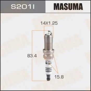 Свічка запалювання іридієва Masuma MASUMA S201I (фото 1)