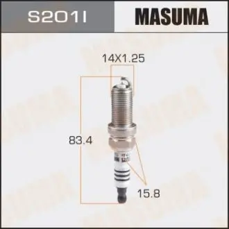 Свічка запалювання іридієва MASUMA S201I