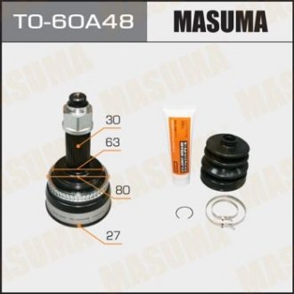 ШРУС наружный Toyota Camry (11-17) (нар:30/вн:27) MASUMA TO60A48