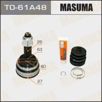 ШРУС наружный Toyota Camry (01-06) (нар:26/вн:27) MASUMA TO61A48 (фото 1)