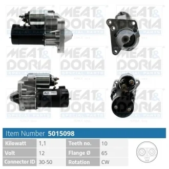 MEATDORIA RENAULT стартер Clio,Kangoo,19,21 MEAT&DORIA 5015098