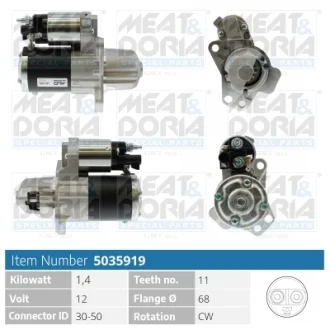 MEATDORIA CHEVROLET Стартер CAPTIVA 3.0, 3.6 10-, OPEL MEAT&DORIA 5035919