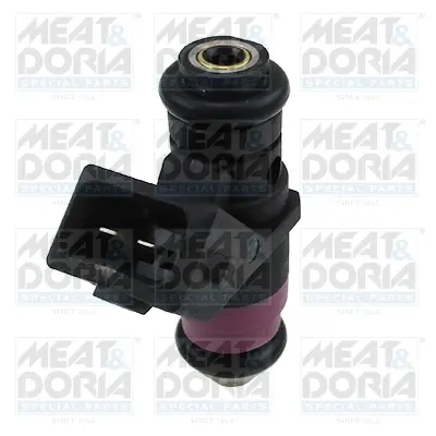 Паливний інжектор RENAULT CLIO III, FLUENCE, GRAND SCENIC II, GRAND SCENIC III, LAGUNA II, LAGUNA III, MEGANE, MEGANE II, MEGANE III, MODUS, SCENIC II, SCENIC III 1.4/1.6/2.0 11.02- MEAT&DORIA 75117223E (фото 1)