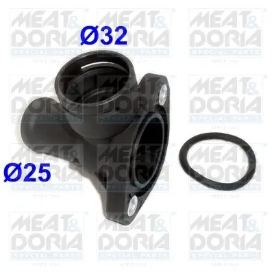 MEATDORIA VW Фланець охолоджувальної рідини AUDI A4,PASSAT 1.9D MEAT&DORIA 93179 (фото 1)