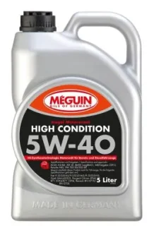 Моторна олива Meguin HIGH CONDITION SAE 5W-40, 5 L MEGUIN 3198