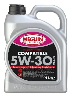 Олива моторна Meguin COMPATIBLE SAE 5W-30 PLUS 4 л MEGUIN 33087 (фото 1)