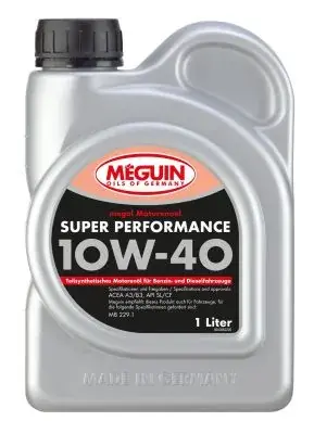 Моторна олива Meguin SUPER PERFORMANCE SAE 10W-40, 1 L MEGUIN 4366 (фото 1)