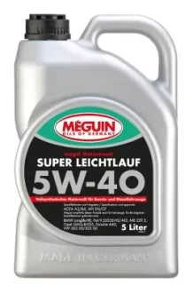 Моторна олива Meguin SUPER LEICHTLAUF SAE 5W-40, 5 L MEGUIN 4809