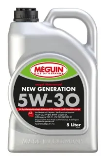 Моторна олива Meguin NEW GENERATION SAE 5W-30, 5 L MEGUIN 6513