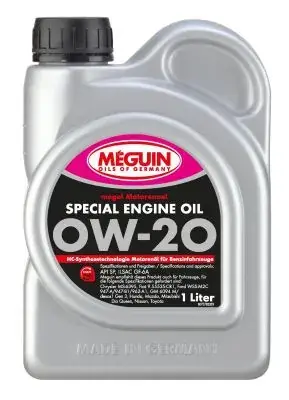 Моторна олива Meguin SPECIAL ENGINE OIL SAE 0W-20, 1 л MEGUIN 7078 (фото 1)