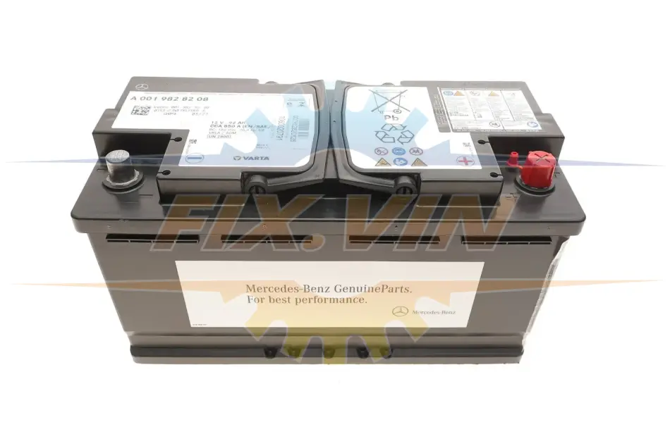 Акумулятор 12V/92ah MERCEDES-BENZ 001982820826 (фото 1)