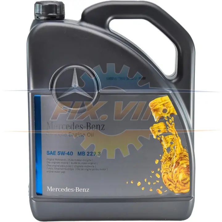 Олива моторна 5W-40 MB 229.3 5л MERCEDES-BENZ A000989850613 (фото 1)