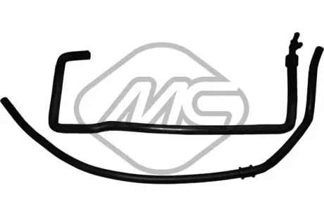 Патрубок радіатора Peugeot 406 1.9TD (96-)  Metalcaucho 08577