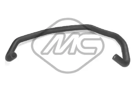 Патрубок радиатора Renault Clio 1.9D  Metalcaucho 08665